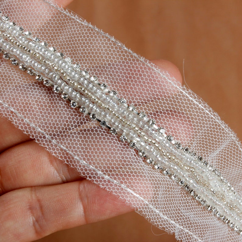 5yards/lot Beaded Rhinestone Trim Sewing Accessories Beaded Etsy