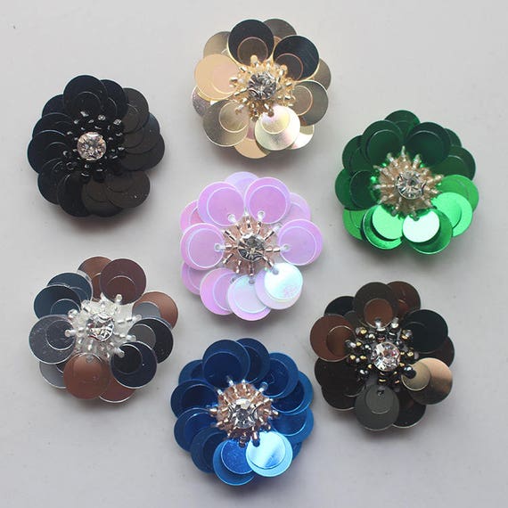 Flower sequins size 9mm Handicrafts sewn with loose sequins Lentejuelas  Para Coser DIY, nail decoration, crafts