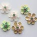 50pcs/lot New 3D Sequin Flowers handmade Sew-on Patches DIY Wedding Crafts Shoes Bags Garment Design Accessory 