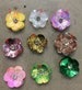 50pcs/lot 3D Sequin Flowers Handmade Sew-on Patches DIY Wedding Crafts Shoes Bags Garment Design Accessory 3cm 