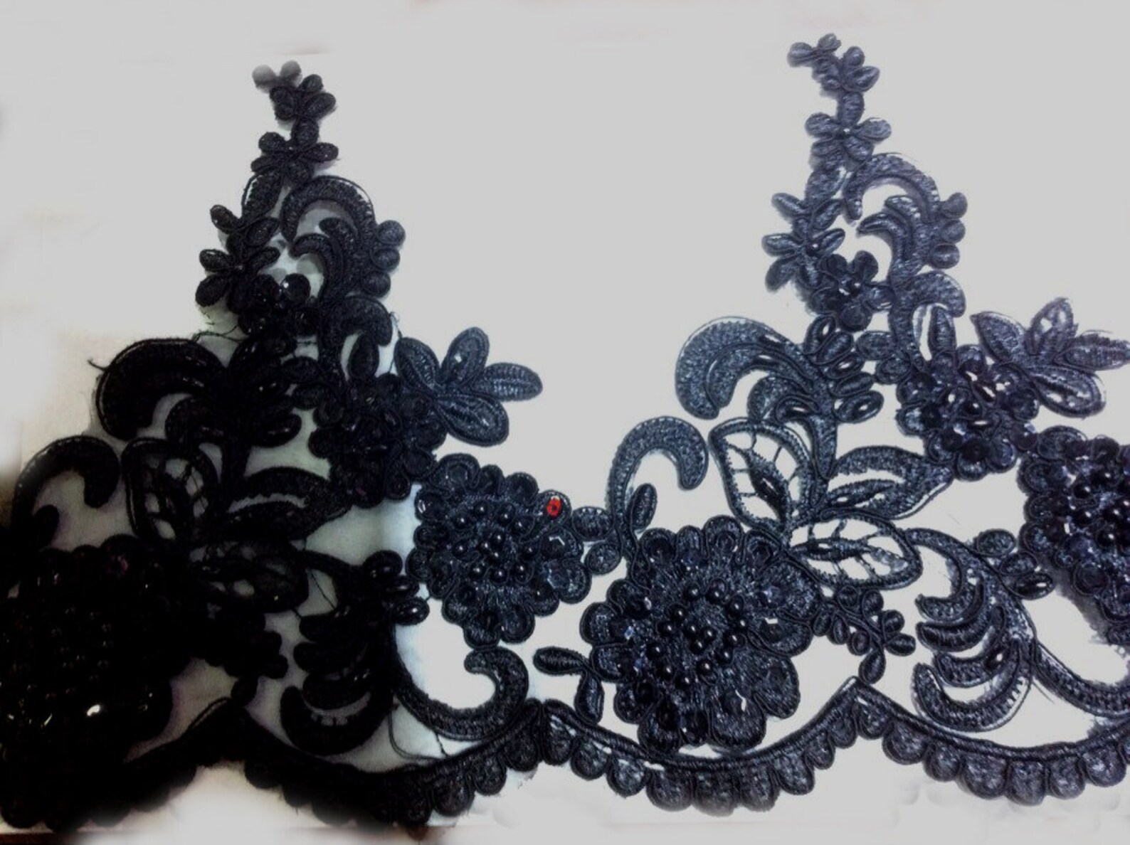 sequin lace trim