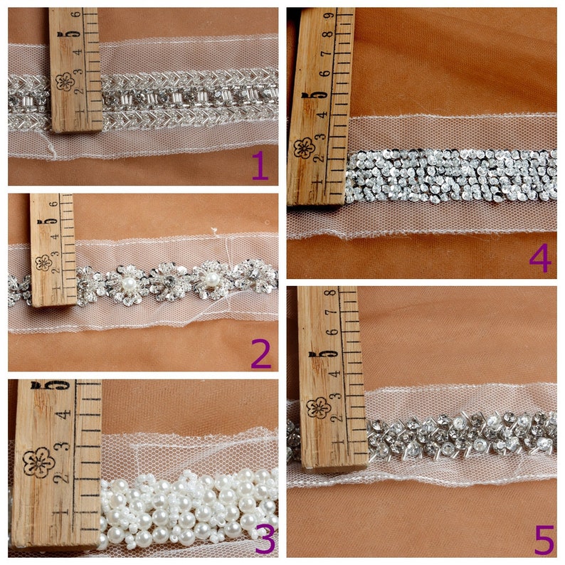 5yards/lot Beaded Rhinestone Trim Sewing Accessories Beaded Etsy