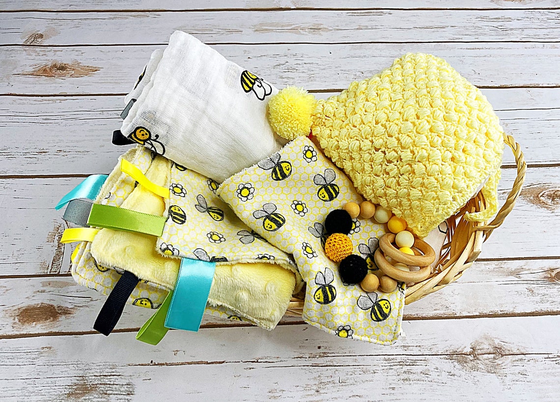 Baby Bee Gift Basket/Baby shower/Newborn gift/baby Etsy
