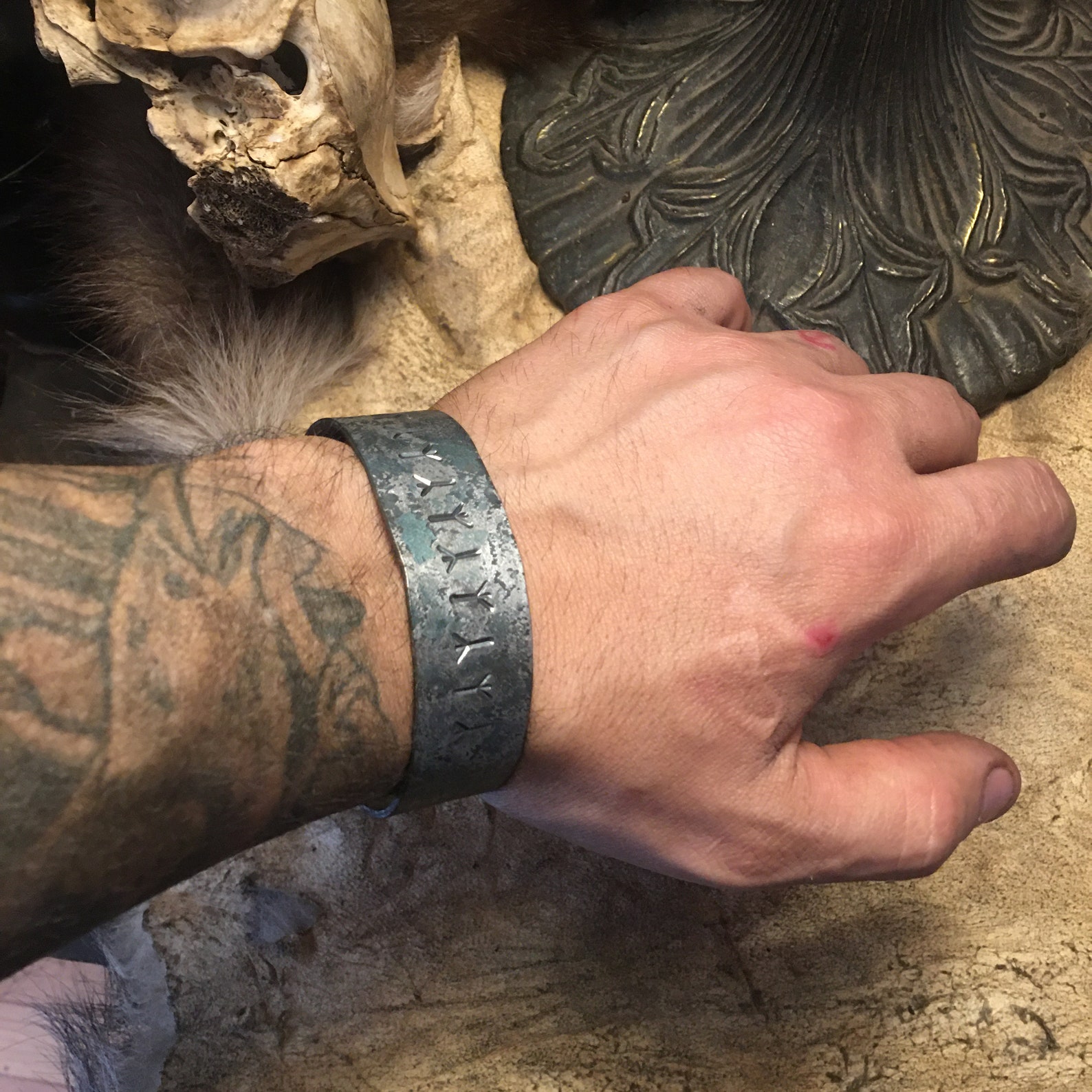 Rune Reincarnation Bangle - Etsy