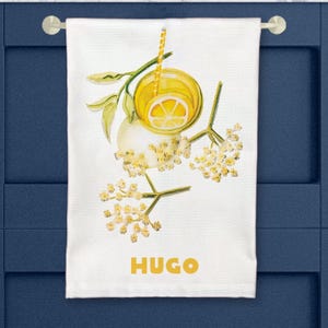 Asciugamano da cucina Hugo, Italia, Cocktail, Sambuco, fiore