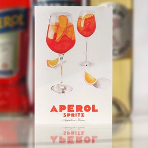 Set of 6 - Aperol Spritz Recipe Greeting Cards