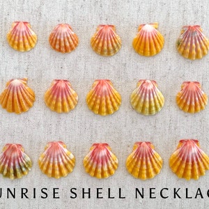 Custom Sunrise Shell Necklace, Hawaiian Shell Jewelry, Sunrise Shell Jewelry, Hawaiian Jewelry, Birthday Gift for Best Friend, Beach Lover