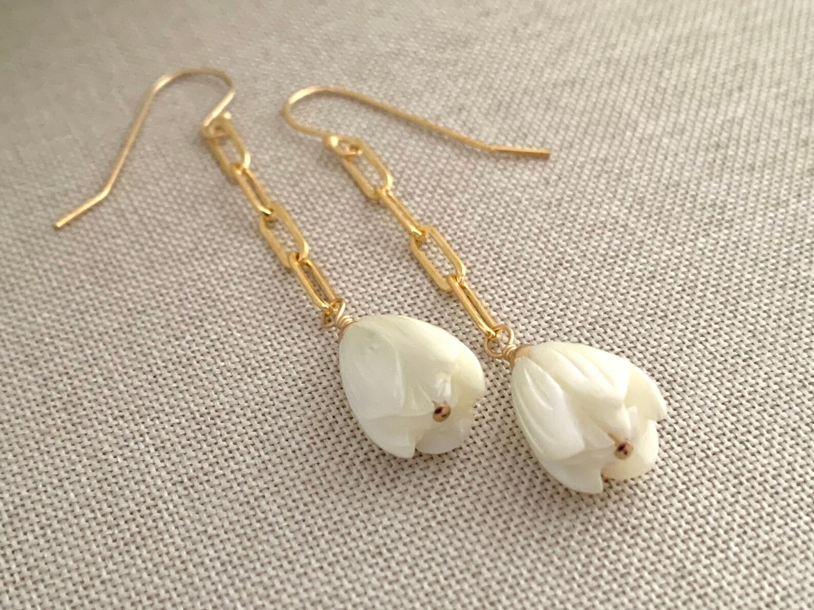 Pikake Earrings Flower Earrings Hawaiian Earrings Dainty Etsy