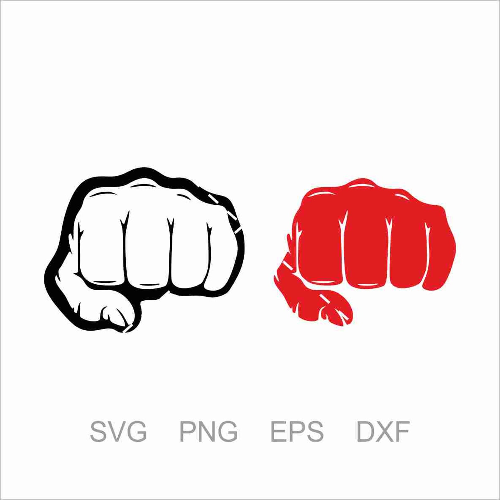 Fist Svg Hand Svg Closed Fist Fist Bump Svg Png Eps Dxf Etsy
