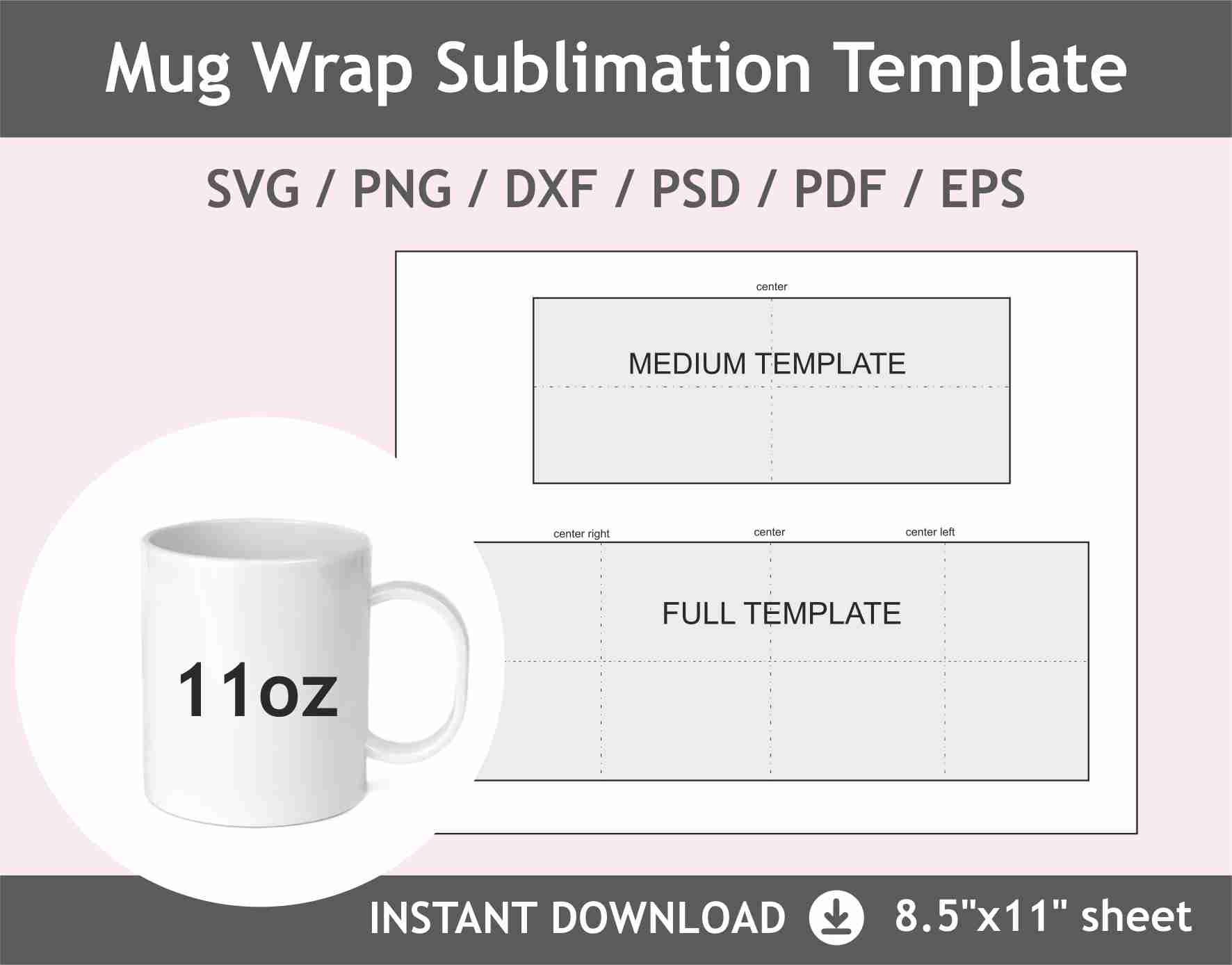 11 Oz Mug Template Size