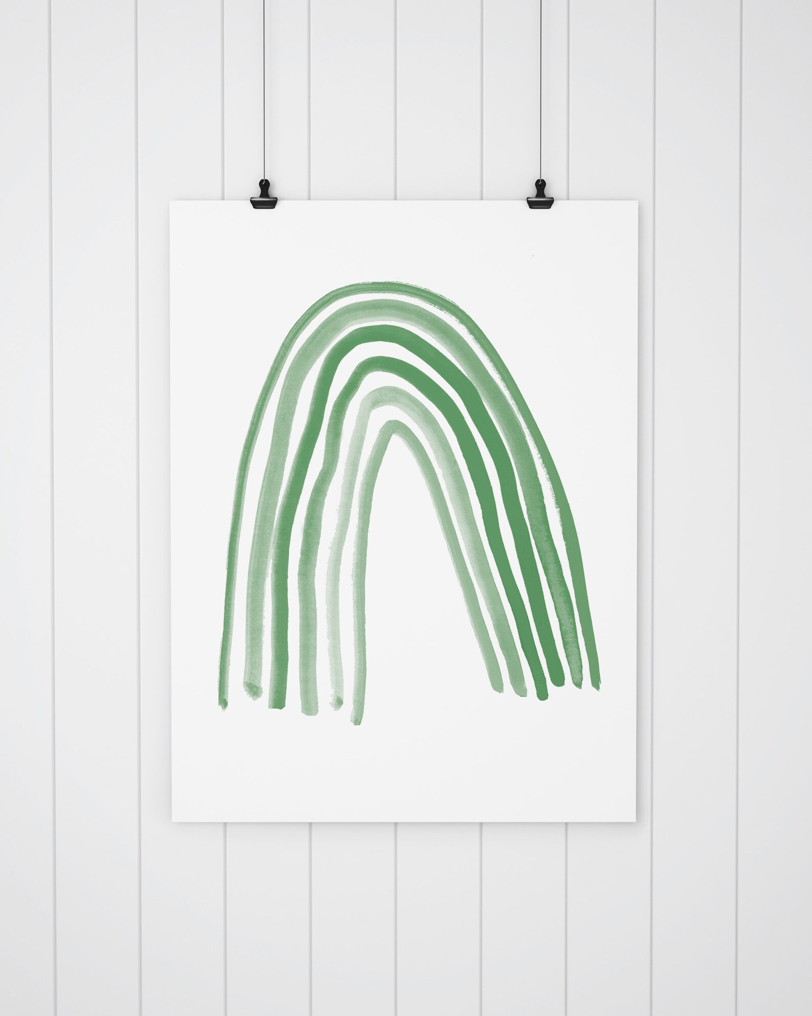 Sage Green Rainbow Boho Nursery Printable Wall Art Nursery Etsy