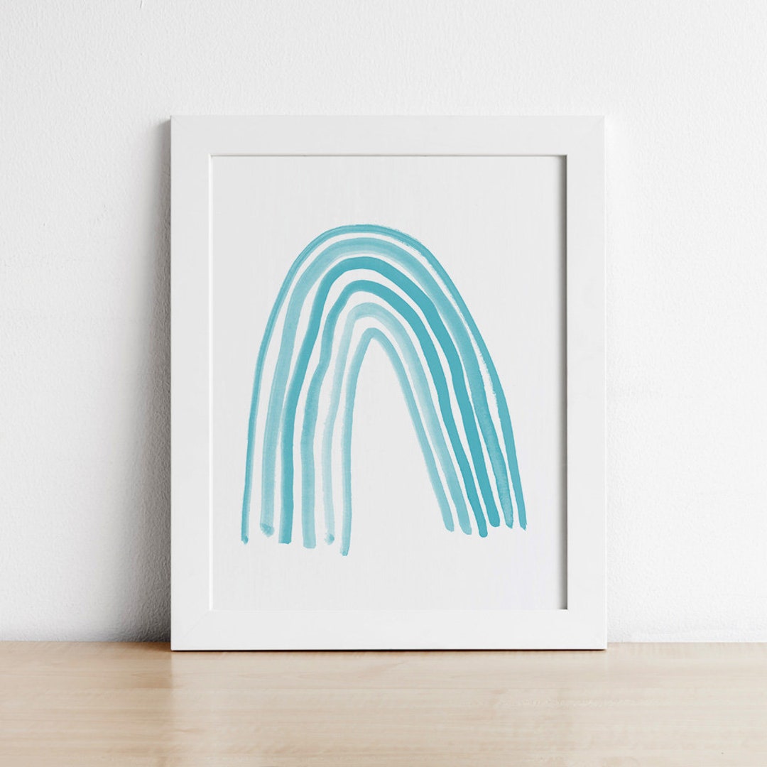 Rainbow Boho Nursery Printable Wall Art Nursery Decor Playroom - Etsy