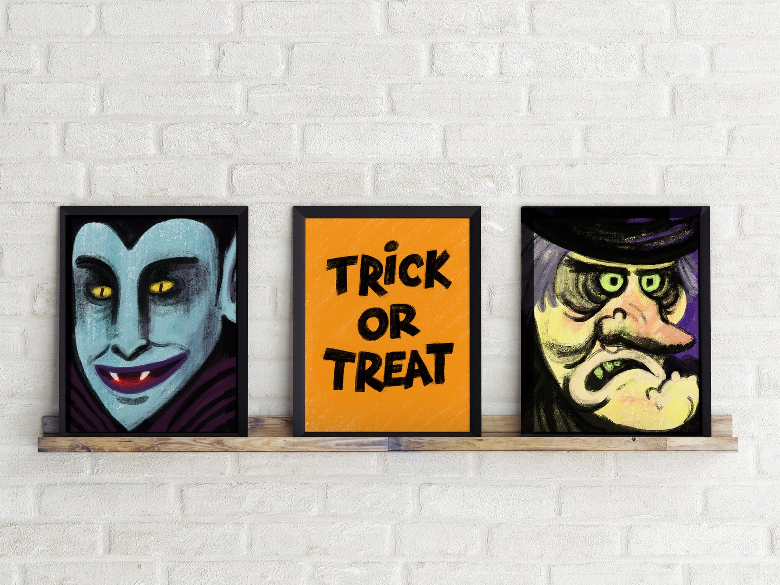 Halloween Wall Decor Dracula Printable Wall Art Halloween Etsy