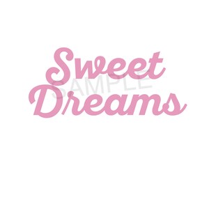 Sweet Dreams Printable 8X10 Pink Print for a Nursery or - Etsy