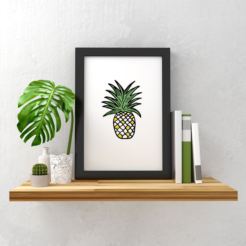 Pura Vida 8X10 Set of Prints For Nursery Or Kid/'s Room Instant Download Art Pineapple Printable