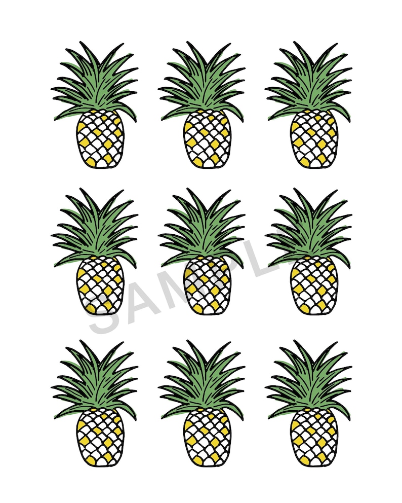 Pura Vida 8X10 Set of Prints For Nursery Or Kid/'s Room Instant Download Art Pineapple Printable
