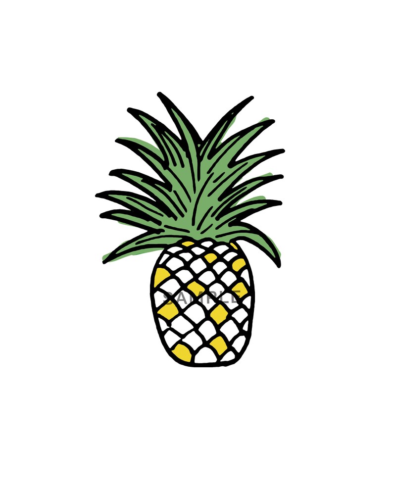Pura Vida 8X10 Set of Prints For Nursery Or Kid/'s Room Instant Download Art Pineapple Printable