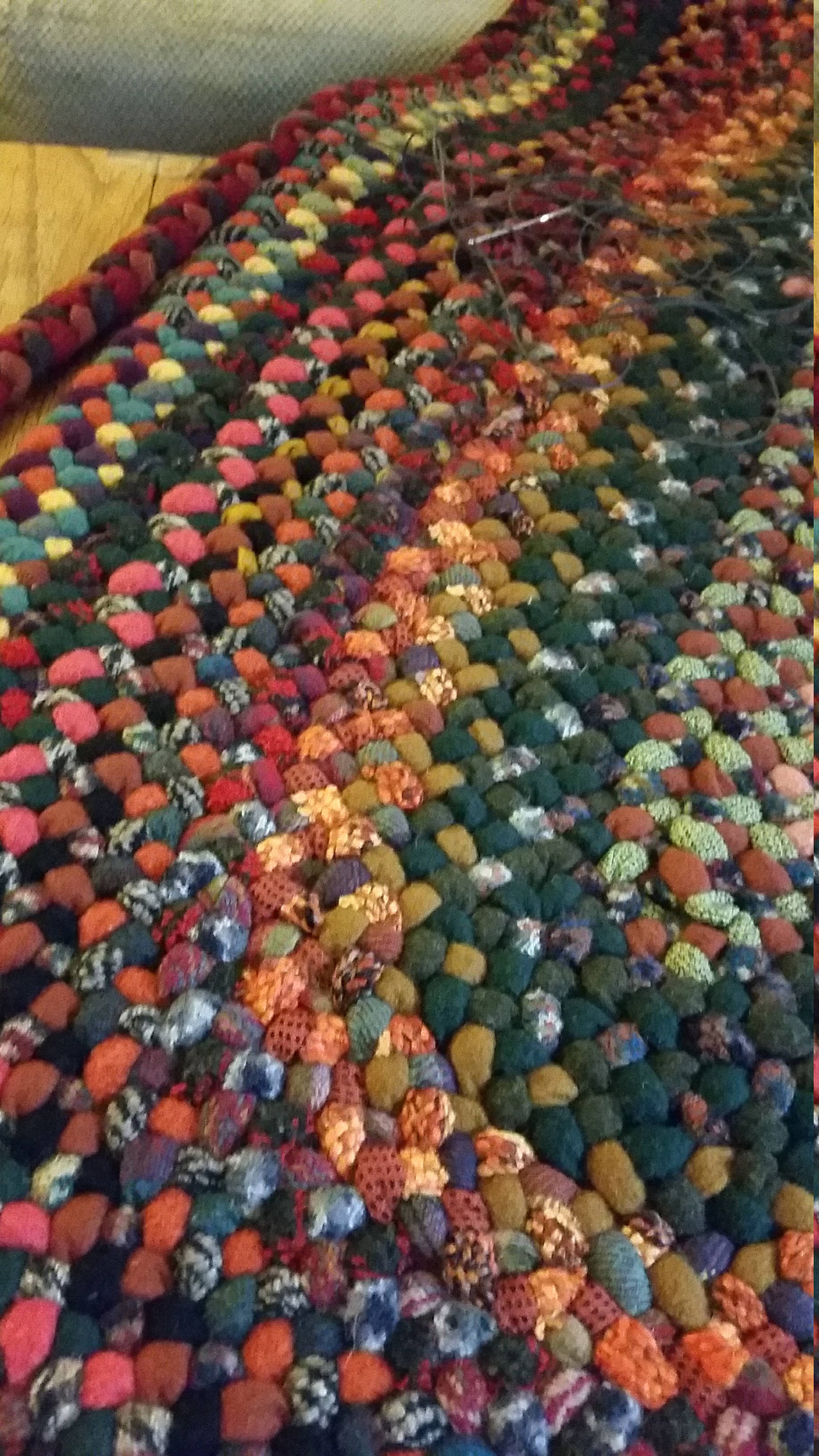 Braided Wool Rug: Autumn Colors, Oval Rug (2.5 X 5 Foot) - Etsy