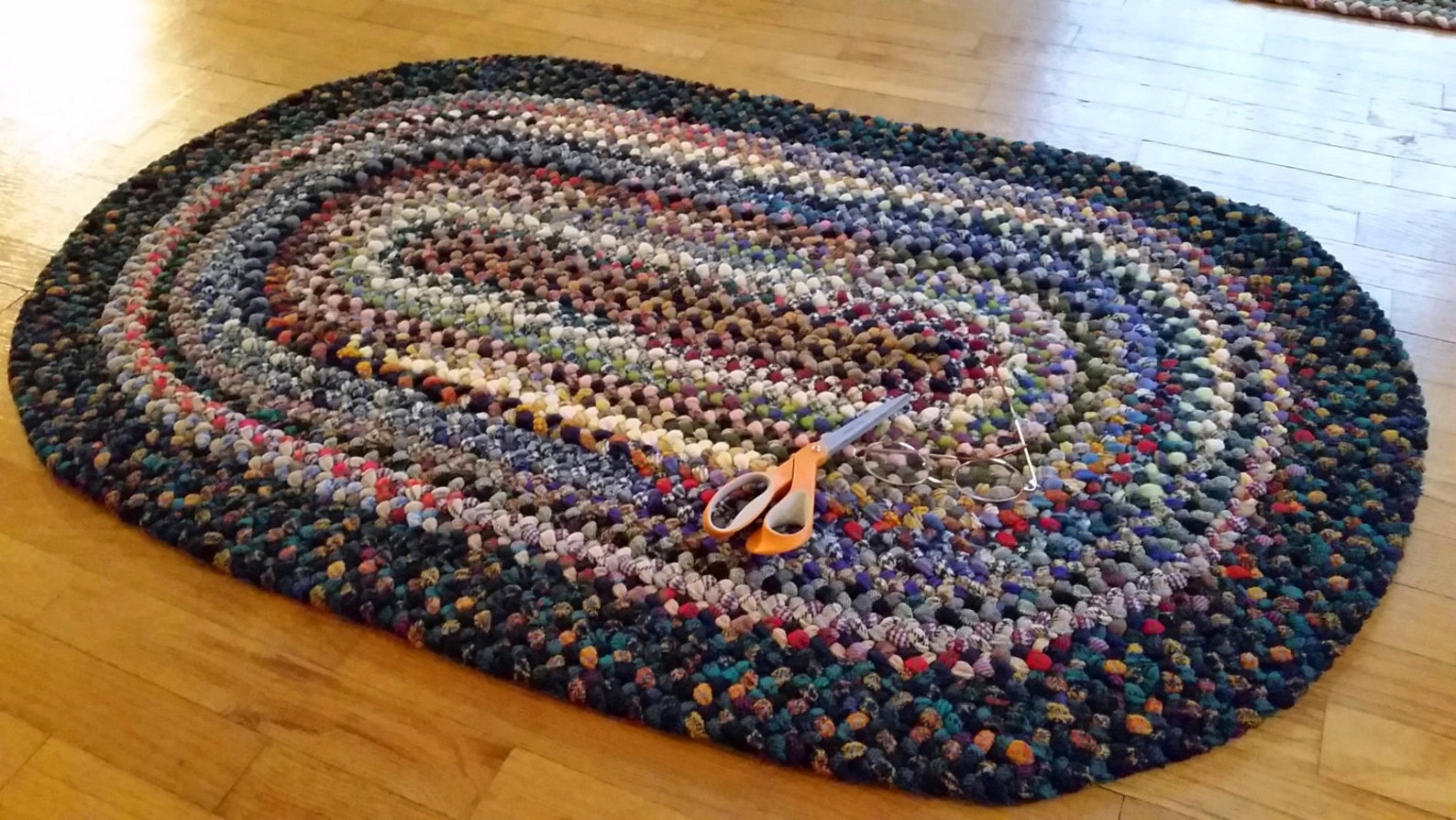 Will Custom Make Braided Wool Oval Rug 4' X 5.5 Feet Etsy