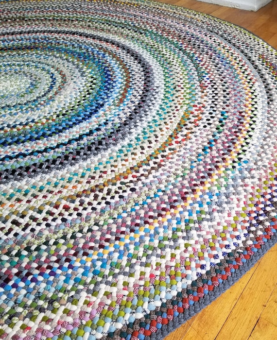 8 5 Foot Round All Wool Braided Rug To Be Made In Your 8 5 Foot Round All Wool Braided Rug To, Wool Rug Round