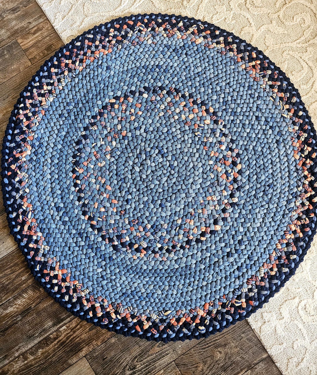 Repurposed Rug HAVE Your BLUE JEANS Made Into a Denim Braided Rug - From Repurposed ...