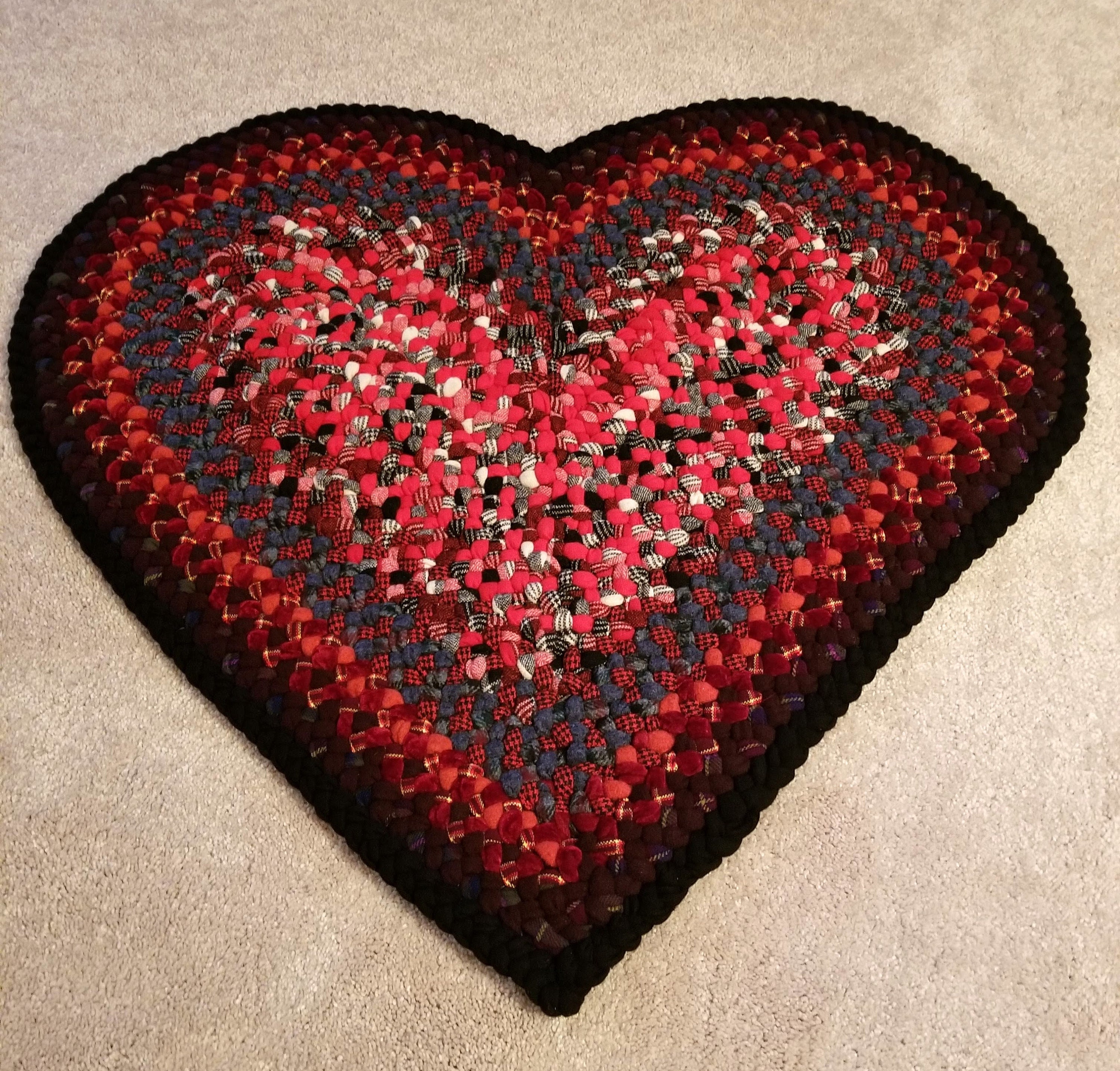 Heart Rug Your Colors Will Custom Make for You in Your Etsy