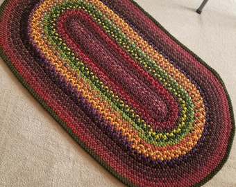 Thick braided rug 2.5 by 5 foot - in your color choice!