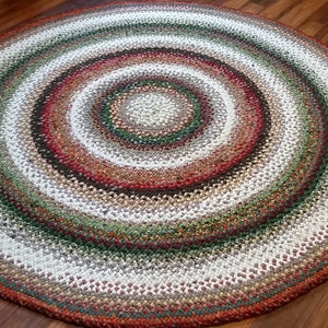 DEPOSIT listing to start a custom rug in your own colors - 7 foot round authentic heirloom wool rug (See payment structure below)
