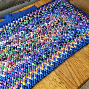 Recycled wool braided rug custom to your size and colors!