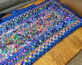 Recycled wool braided rug custom to your size and colors!