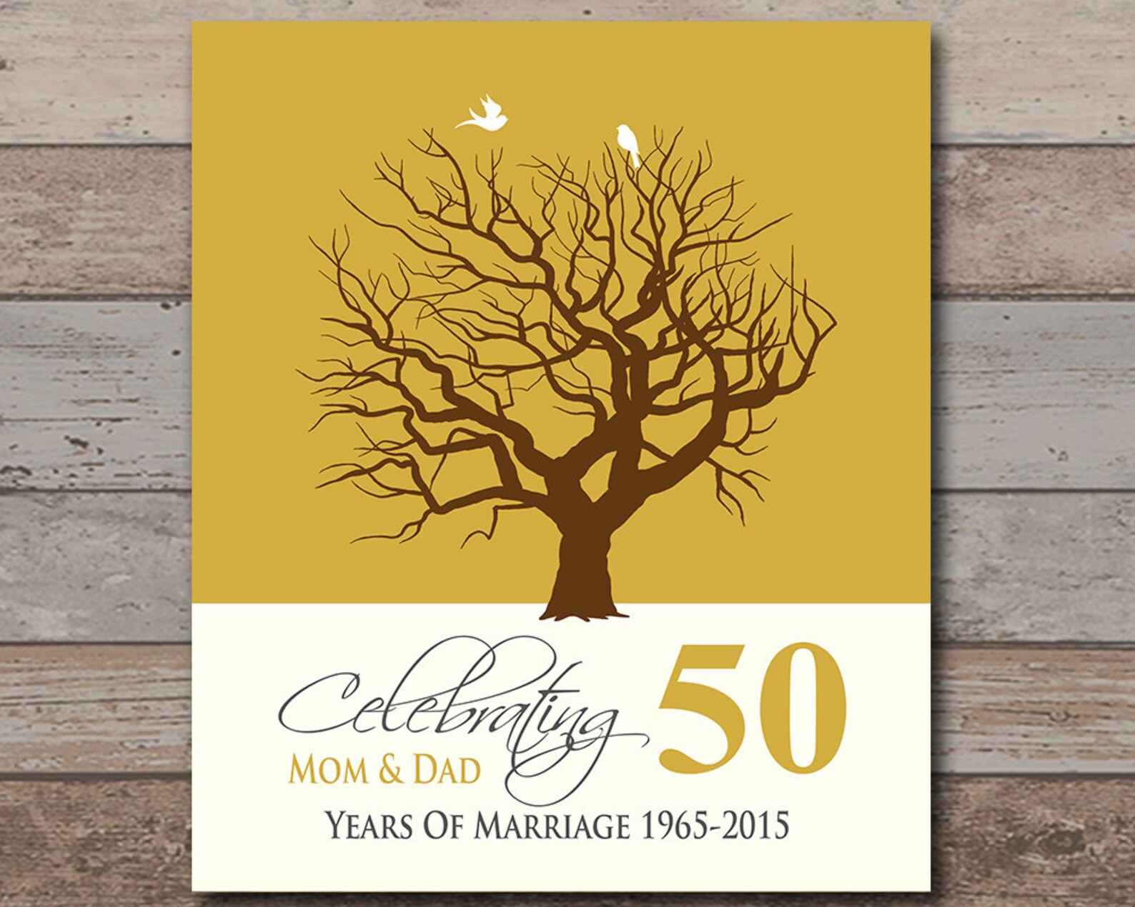 50th Wedding Anniversary Gift Golden Anniversary - Etsy