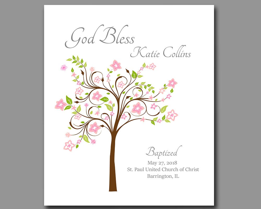 Baptism Gift From Godparents Baby Girl Christening Gift Personalized