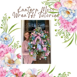 Butterfly Lantern Wreath Tutorial, Spring Summer Decor (PDF Download)