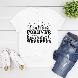crafting shirts, crafting apparel, hobby apparel, t-shirt