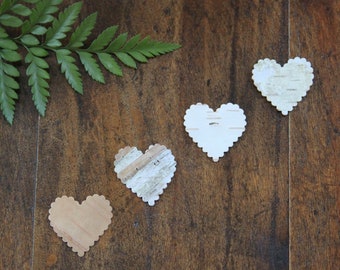 Heart confettis, wooden hearts, wood heart, wood slices, birch confettis, wooden confettis, Valentines, Wedding, shower, Christening decor