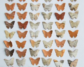 Butterfly, butterfly confettis, butterfly party decor, birch bark confettis, Wedding, butterfly party, Kids birthday, Scrapbooking
