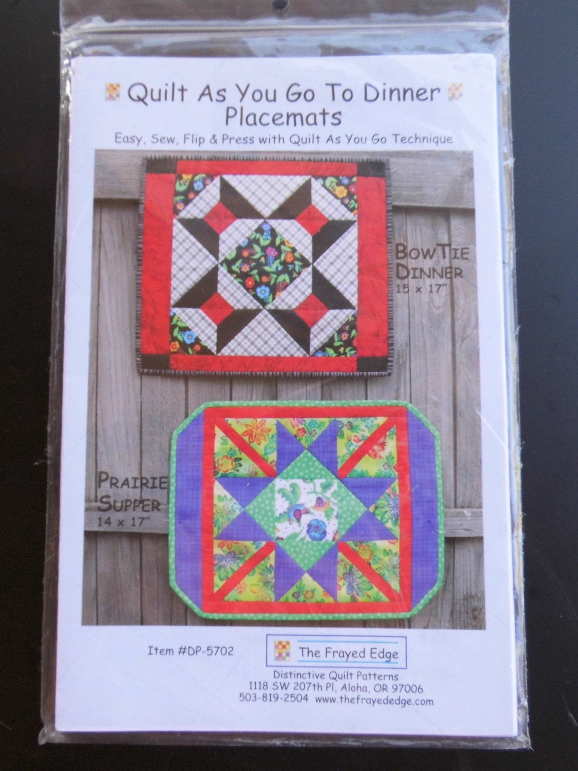 Quilted Placemat Pattern quilt as You Go Placemats Table Etsy