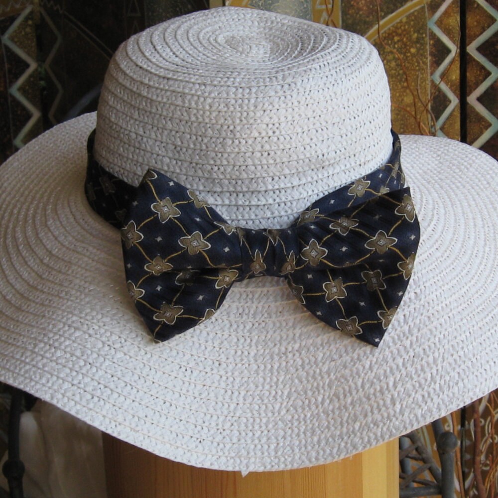 Sun Hat band straw hat band recycled tiehand made Etsy