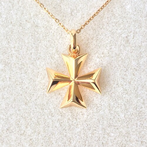 Circle Cross Necklace Pendant in Sterling Silver Sterling Etsy