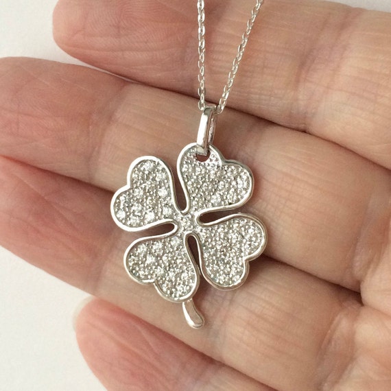 Collier Argent Trèfle en Nacre - La Petite Tribu