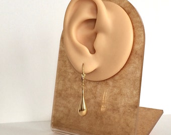 Boucles D'oreilles Pendantes Dormeuses En Or Rose 18 Carats - Camées Du 19e Siècle, Environ 5g - Occasion Très Bon état