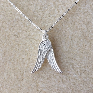 Sterling Silver Angel Wings Necklace.