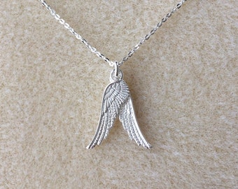 Sterling Silver Angel Wings Necklace.