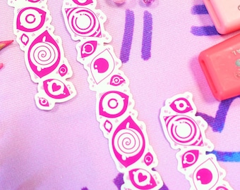 All seeing Angels Eyes Transparent kawaii Sticker