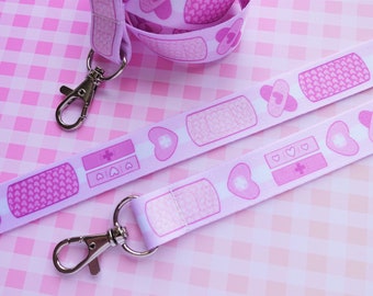 Plasters self care Menhera Yami Kawaii Lanyard, 45cm long