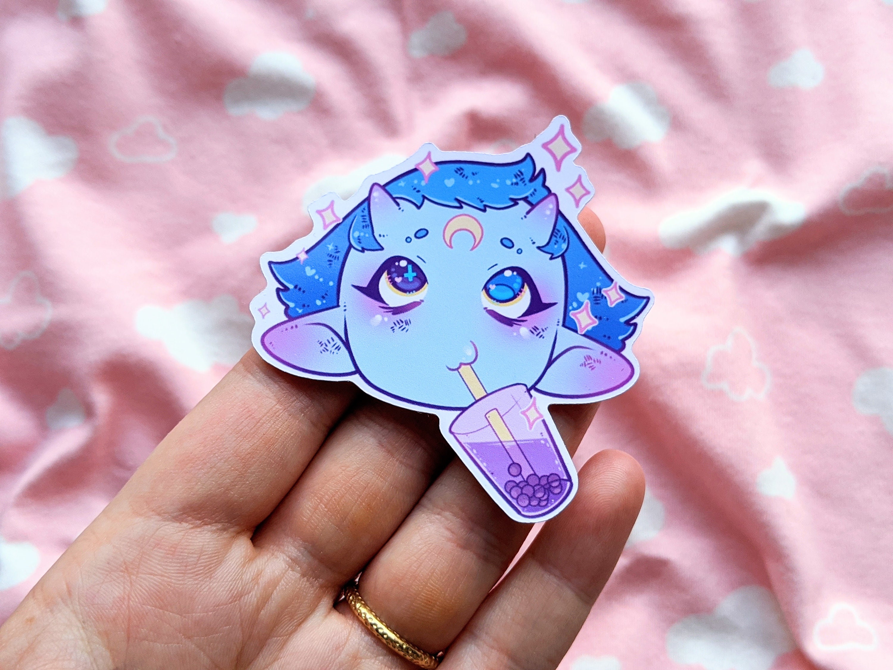 Baby Amai Bubble Tea Boba Monster girl Kawaii Demon Kaiju Japanese fo…
