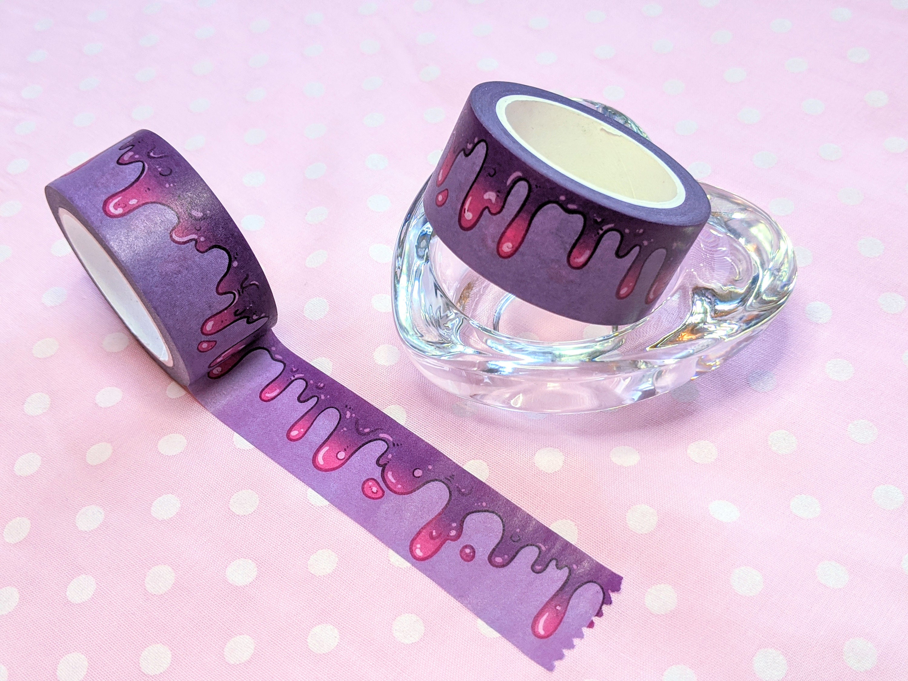 Dark Slime Washi tape 20mm, Japanese stationary, decorative tape, pla…