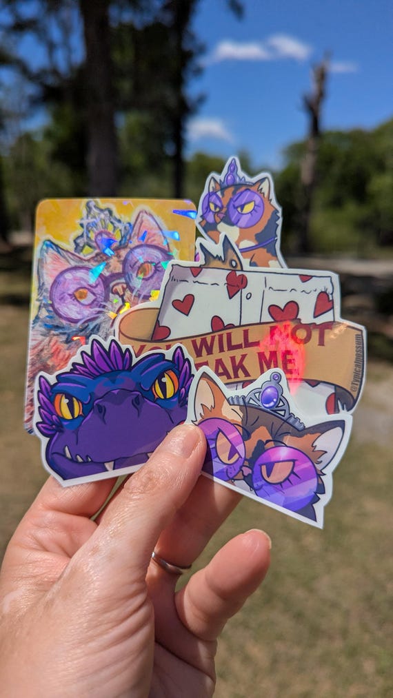 Dungeon Crawler Carl Sticker Loot Box; Stationary Phone Laptop sticker set