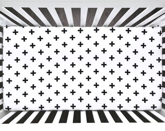 swiss cross crib sheet