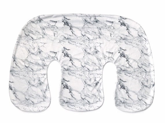 Carrara Marble Twin Z Nursing Pillow Cover Gray And White Etsy
